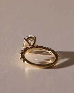 Anillo Romántico de Diamante Ovalado de Lujo de 1.02CT, Cultivado en Laboratorio, Certificado por IGI, con Oro Sólido de 14K, Joyería Sorpresa para Aniversario de Bodas - Product Image 5