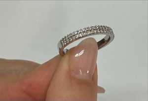 Anillo de Boda de Eternidad Completa con Diamantes Redondos Cultivados en Laboratorio de Oro de 14k y 18k, 0.36 Quilates, Micro Pavé, Anillo Apilable, Venta al por Mayor, Fabricante - Product Image 2