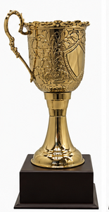 Golden Metal <b>Trophy</b> <b>Cups</b> with Shield Design for Competition Awards Durable Premium Quality - Product Image 4