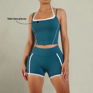 Ensemble de yoga pour femmes, vêtements de sport et de fitness, ensemble de yoga respirant pour femmes adultes, ensembles de natation, ensembles de yoga en nylon - Product Image 2