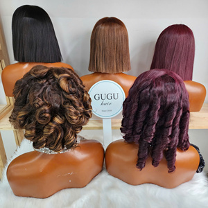 วิกผม Vigor Hair 5x5 แบบ Double Drawn ผมเวอร์จินเวียดนาม โปร่งใสสำหรับวิกผมลูกไม้แบบเต็มศีรษะทรงบ๊อบ SDD ผมตรงธรรมชาติ 180% - Product Image 4
