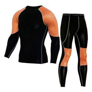 Combinaison de yoga personnalisée OEM imprimée par sublimation, manches courtes, ensemble 2 pièces écologique, design unisexe, tissu polyester et élasthanne, élastique - Product Image 4