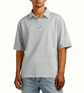 Camisa Polo de Lujo para Hombre, Mezcla de Algodón de Alta Calidad, Manga Corta, Informal, para Negocios, Golf, Tenis, Ropa Deportiva, Bordado Personalizado - Product Image 1