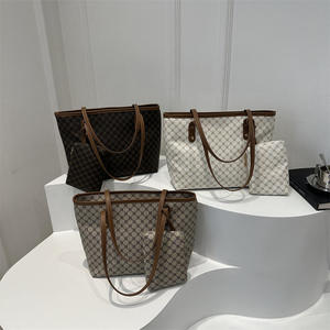 Women's Casual Tote Handbag Genuine Leather Large Capacity Portable Designer Golden Bridge Luxury Brand Two Quilted Polyester - Product Image 2