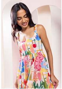 เดรสยาวแฟชั่นลำลองสำหรับวันหยุดฤดูร้อนปี 2026 ขายส่งสำหรับผู้หญิง ลายทางถักนิตติ้ง เอวธรรมชาติ ดีไซน์สวยที่สุด แบบไม่มีแขน - Product Image 4