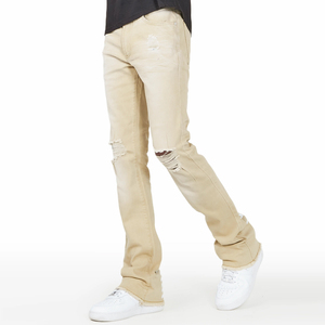 Pantalones Vaqueros Casuales de Moda al por Mayor, con Logotipo y Diseño Personalizados, Ajuste Delgado, Desgastados, de Alta Calidad, Cómodos, para Hombre - Product Image 3