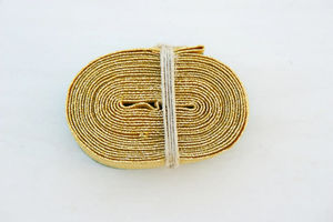 Cinta Trenzada de Alta Calidad, Ecológica, Hecha a Mano, de 2 Metros, Color Verde Dorado, para Decoración de Vestidos, Marca Monastic Works, Nueva - Product Image 5