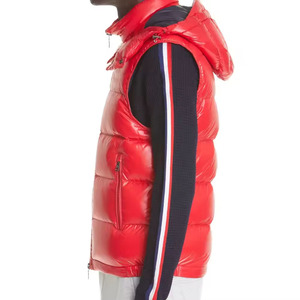 Gilet matelassé léger et respirant de haute qualité pour homme, couleur unie, décontracté, sans manches, col montant, fermeture éclair, personnalisable - Product Image 3
