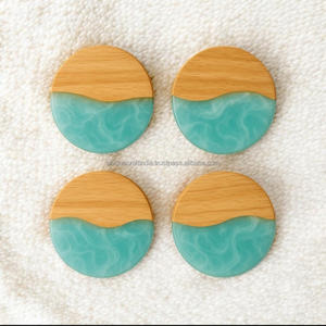 จานรองแก้วเรซินอีพ็อกซี่เรซิ่นทำมือดีไซน์เหนือกาลเวลามีเอกลักษณ์ทันสมัยรูปทรงประติมากรรมเครื่องดื่มที่มีสไตล์บริการชาของขวัญแบบ DIY - Product Image 5