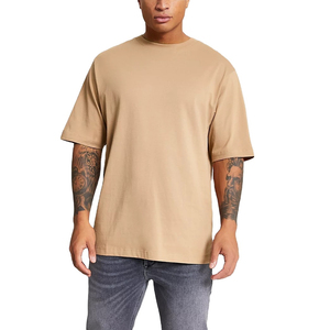 T-shirts surdimensionnés personnalisés avec logo, coupe épaules tombantes, style streetwear, t-shirts vierges surdimensionnés pour hommes - Product Image 5