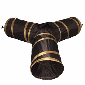 Tunnel Interattivo Pieghevole a 3 Vie per Gatti con Ruote per Esercizio Fisico - Product Image 6