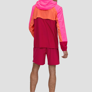 Conjunto Deportivo Corto con Capucha para Hombre, Personalizado y Cosido, Chaqueta Cortavientos Ligera de Nailon con Cordón Ajustable - Product Image 2