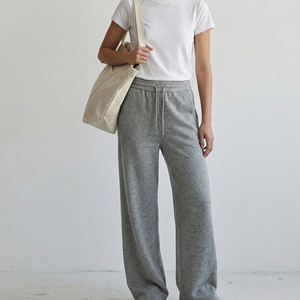 Pantalon Palazzo Décontracté Femme Taille Haute Coupe Ample Jambe Large Tendance Vente en Gros - Product Image 6