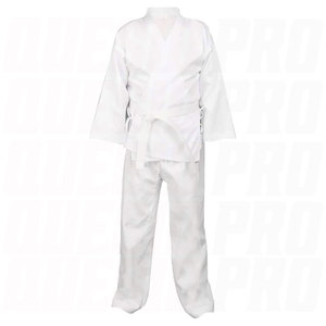 Uniforme de karaté pour enfants et adultes, léger, blanc, uniforme d'entraînement pour étudiants, ceinture, arts martiaux, pratique du karaté, taekwondo, judo - Product Image 3