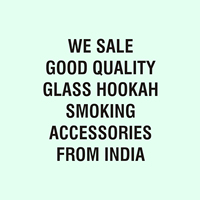 Chicha en verre moderne de luxe, accessoires de fumage, enveloppe en soie indienne faite à la main, chicha à un seul tuyau, vente en gros, exportation