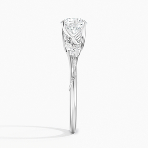 Bague BOJ 030 en argent 925, coupe ronde, motif camélia, diamant anti-migraine, 2 carats, couleur D, VVS1, moissanite certifiée GRA, prix bas, vente de bagues - Product Image 3