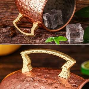 Prix direct usine – Tasse Moscow Mule en cuivre pur martelé, écologique, 18 oz, style américain, pour restaurants et bars - Product Image 5