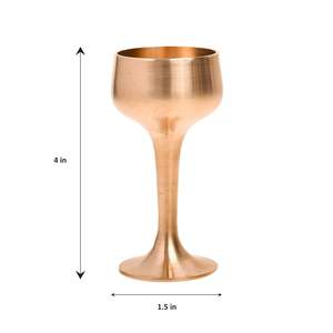 แก้วเหล็กกล้าผสมทองแดงทำมือสำหรับเครื่องดื่มอายุรเวท ซากุระ นม น้ำ ค็อกเทล ยาเหลว ไวน์ขาว เบียร์ ทนความร้อน - Product Image 2