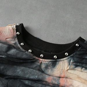 Camiseta sin mangas para hombre personalizada, estilo vintage desgastado, rasgada, streetwear, gótica, punk, OEM ODM - Product Image 2