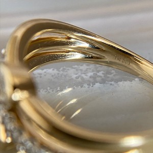 Bague de fiançailles et de mariage en diamant de laboratoire taille poire, bande pavée empilable en platine, bijoux de luxe minimalistes de créateur - Product Image 6