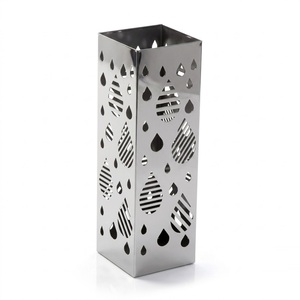Paragüero Metálico Moderno con Diseño de Gota de Lluvia, Elegante Soporte de Hierro para Entrada, Ideal para Hogar y Vestíbulo de Hotel, Venta al Por Mayor - Product Image 1