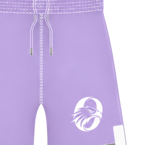 Pantalones Cortos de Rugby Blancos Lavanda con Cintura Elástica y Cordón Ajustable, Ropa Deportiva Ligera para Entrenamiento y Partidos - Product Image 4
