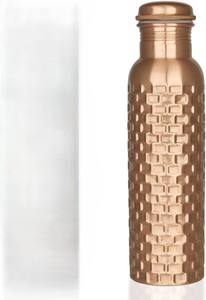 Bouteille d'eau en cuivre pur, design martelé, anti-fuite, réutilisable, bouteille à boire ayurvédique, écologique, cadeau de cuisine, 1L - Product Image 2