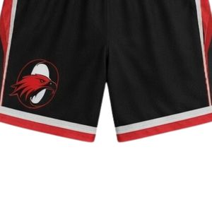 Unisex Black <b>Red</b> Sublimated Lacrosse Shorts Lightweight Polyester Athletic Uniform Sports Wear Performance Apparel - Product Image 6