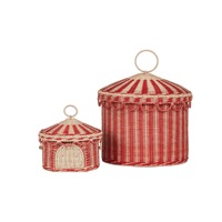 Panier en osier en forme de tente de cirque, fait main, pour rangement, vente en gros, écologique, fabriqué au Vietnam, prêt à être expédié
