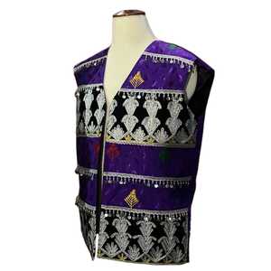 Cultural <b>Men</b> Afghani <b>Waistcoat</b> Handmade <b>Velvet</b> Traditional Wear <b>Men</b> Vests & <b>Waistcoat</b> Banjara Style Pakhtoon Culture For <b>Men's</b> - Product Image 6