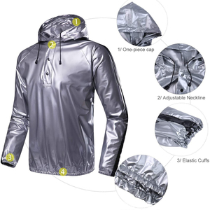 Conjunto Deportivo Unisex Impermeable, Transpirable y de Secado Rápido Whiteaura International, con Capucha, Ligero, de Manga Larga y Color Sólido - Product Image 3