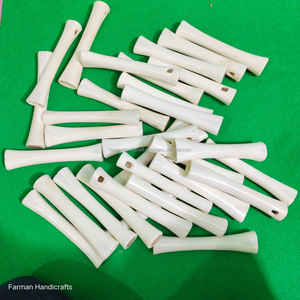 Flûte artisanale en os de buffle blanc, instrument de musique écologique sculpté à la main pour collectionneurs et musiciens, prix de gros - Product Image 2