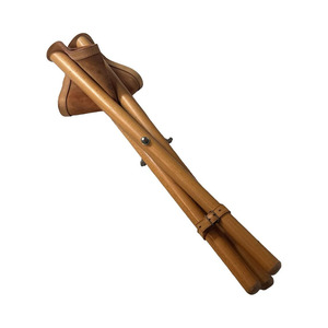 Luxury handmade leather hunting <b>stool</b> <b>portable</b> camping <b>stool</b> wholesale supplier OEM custom furniture export in reasonable price - Product Image 2