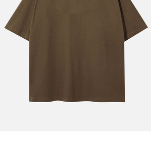 เสื้อยืดคอตตอน 100% หนัก 230 กรัม ทรงหลวม พิมพ์โลโก้ตามสั่ง สไตล์วินเทจ สำหรับผู้ชาย ขายส่ง - Product Image 4