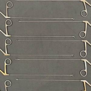 Juego de pinzas microquirúrgicas laringeales, instrumentos ENT, herramientas quirúrgicas para cirugía endoscópica de senos paranasales - Product Image 4
