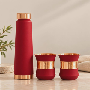 Handmade Copper <b>Water</b> Storage <b>Container</b> with Brass Tap Traditional Copper <b>Water</b> Dispenser for Home Kitchen Restaurant - Product Image 1