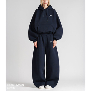 Conjunto de Sudadera con Capucha y Pantalón de Chándal Oversize Personalizado de Estilo Urbano para Hombre y Mujer, Venta al por Mayor, Ajuste Relajado, 100% Algodón Felpa, Ideal para Descansar - Product Image 3