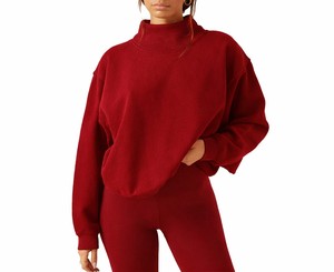 Sweat-shirt à col montant pour femme de haute qualité 350 g/m², multicolore, avec motif personnalisé, en mélange coton-polyester, molletonné, pour l'automne - Product Image 3