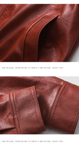 New Men's Casual <b>Leather</b> <b>Jacket</b> for Casual Wear. Men's Youth Style Stand-up Collar <b>Leather</b> <b>Jacket</b> for Motorcycle Wear - Product Image 4