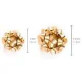 Custom Butterfly Bow Gift <b>Ribbons</b> Polyester Woven Metallic Rose Gold Silver Christmas Decorations 24pcs Set - Product Image 5