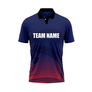 New Design Custom Printed Cricket Jersey Tees Tops High Quality Quick Dry Team Wear Training Lightweight Cricket <b>T</b>-<b>Shirts</b> - Product Image 5