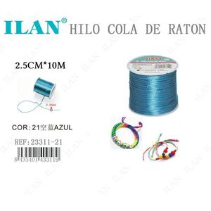 Fil de pêche en nylon 2,5 mm 10 m bleu couleur 21 pour bracelets et créations manuelles - Product Image 3