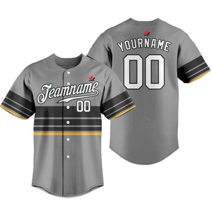 เสื้อเบสบอลแบบสั่งทำพิเศษสำหรับผู้ชาย แขนสั้นติดกระดุม ชุดทีม ระบายอากาศ แห้งเร็ว เสื้อกีฬา พร้อมปรับแต่งได้ - Product Image 5
