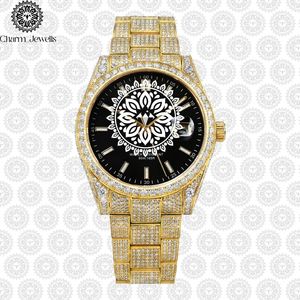 Reloj de Cristal de Lujo para Mujer Charm Jewells, Analógico de Cuarzo, Esfera Cuadrada en Oro Amarillo de 38 mm, Estilo Joyería de Moda - Product Image 3
