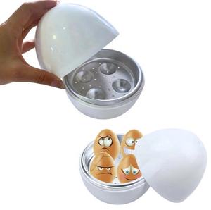 Olla para Cocer Huevos en Microondas – Cocedor de Huevos para Microondas con Capacidad para 4 Huevos y Tapa, Tazón para Cocer Huevos al Vapor Rápido y Fácil para la Cocina - Product Image 2