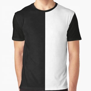 Camiseta en blanco de alta calidad OEM para hombre, Camiseta de punto liso de 100% algodón con estampado personalizado para hombre, Camiseta holgada estampada en blanco - Product Image 6