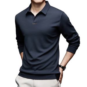 Polo de golf para hombre hecho a medida al por mayor, Polo de algodón puro de alta calidad, nuevo diseño, superventas, Polo en blanco - Product Image 3