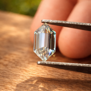 Diamante holgado único de 5 quilates con corte marquesa holandés, cultivado en laboratorio, pulido a mano, certificado IGI, joyería con corte hexagonal - Product Image 4