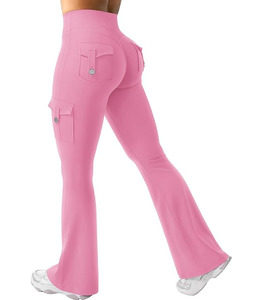 2025 New Arrival Women's Yoga <b>Leggings</b> Elastic Waist Casual Breathable Quick Dry Gym Workout Wear Customized Color Logo High - Product Image 1