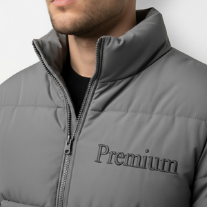 Chaqueta Acolchada de Moda para Hombre, Ropa de Invierno Aislante, Cuello Alto, Fabricante de Marca Personalizada - Product Image 5